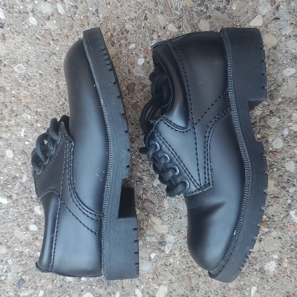 George Black Baby Boy Dress Shoes 7.5 Infant